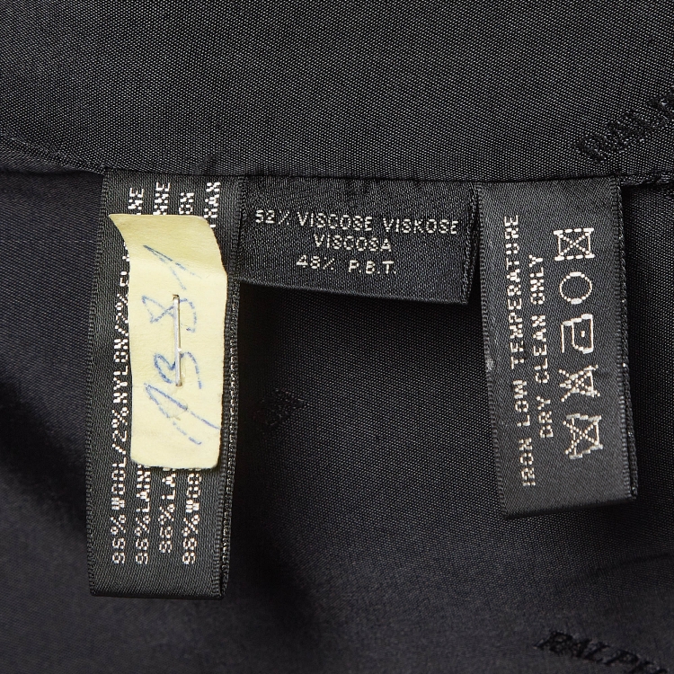 Pre Owned Ralph Lauren Black Wool Single Breasted Blazer S