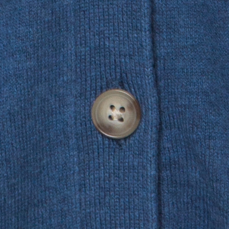 مملوكة مسبقًا Ralph Lauren Blue Cashmere Blend Boyfriend Fit Cardigan XL 