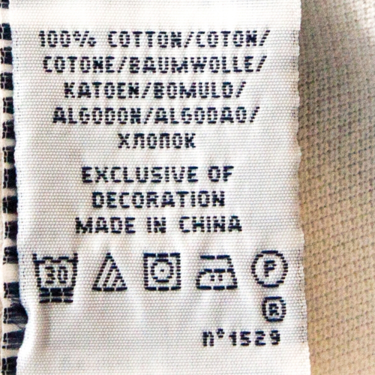 Pre Owned Ralph Lauren Off White Cotton Sequined Logo Polo Dress S