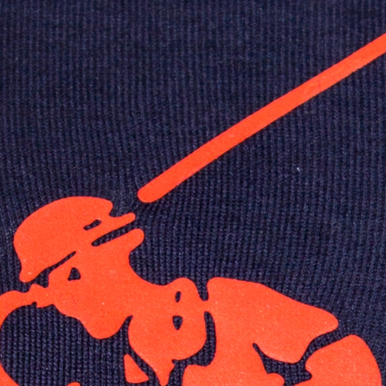 مملوكة مسبقًا Ralph Lauren Navy Blue Logo Print Cotton Fitted T-Shirt S