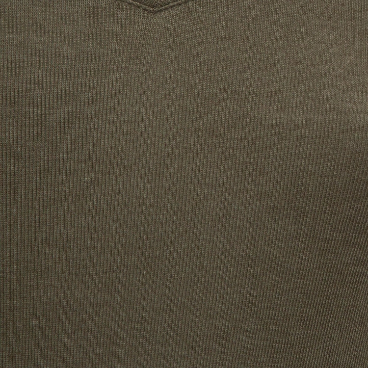 Pre Owned Ralph Lauren Olive Green Cotton knit V-Neck T-Shirt S