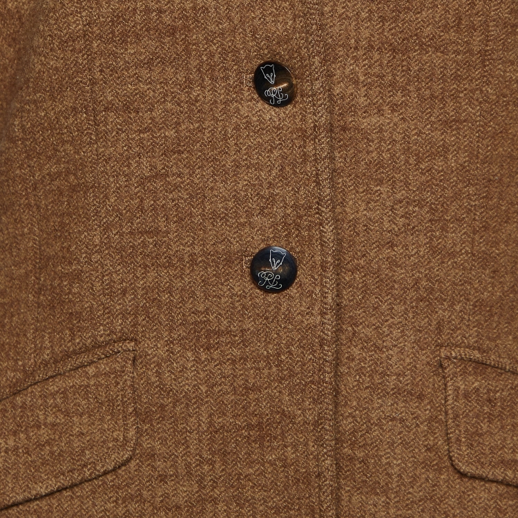Pre Owned Ralph Lauren Brown Wool Single Breasted Blazer M