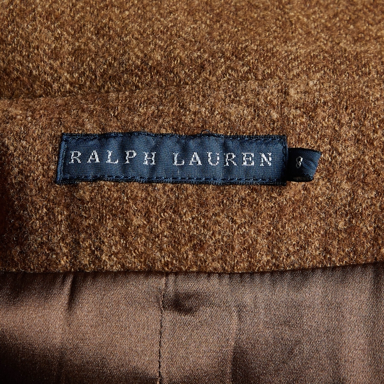 Pre Owned Ralph Lauren Brown Wool Single Breasted Blazer M