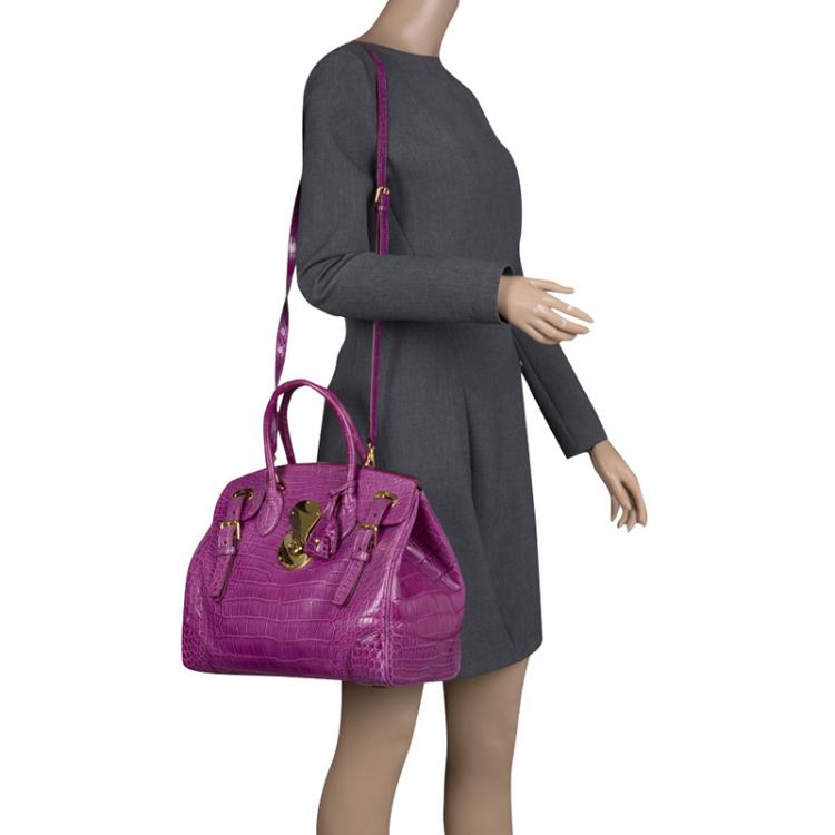 ralph lauren purple handbag