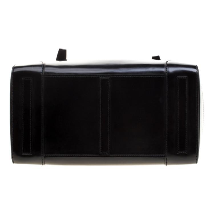 Pre Owned Ralph Lauren Black Patent Leather Ricky Tote