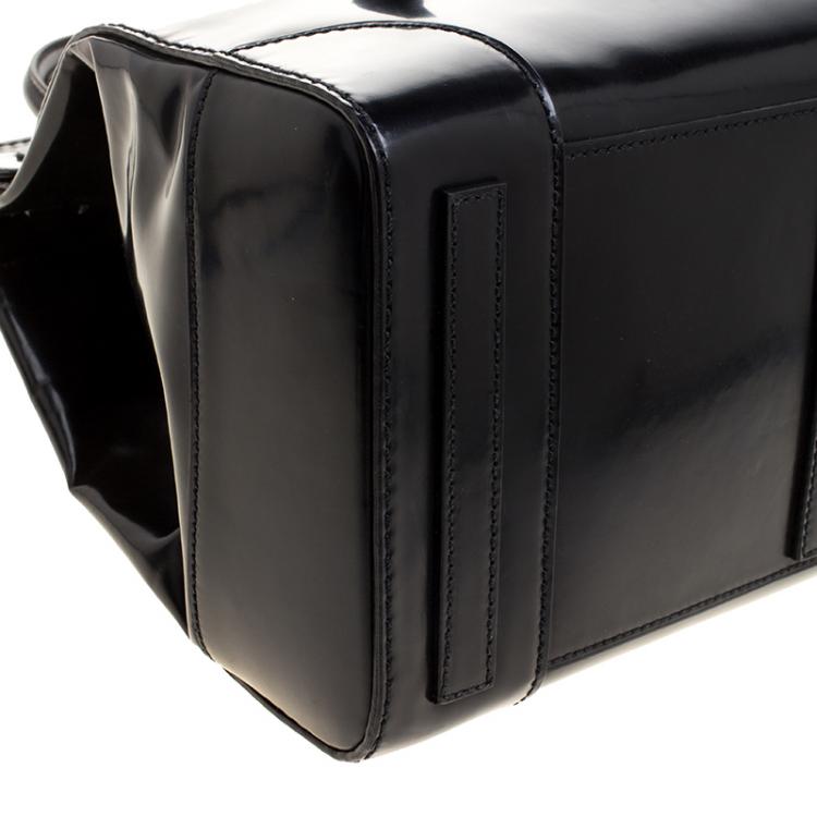 Pre Owned Ralph Lauren Black Patent Leather Ricky Tote