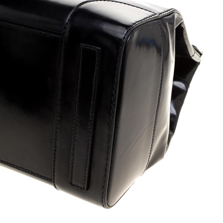 Pre Owned Ralph Lauren Black Patent Leather Ricky Tote