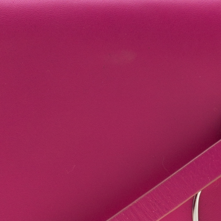 مملوكة مسبقًا Ralph Lauren Pink Leather Mini  Vachetta Stirrup Crossbody Bag