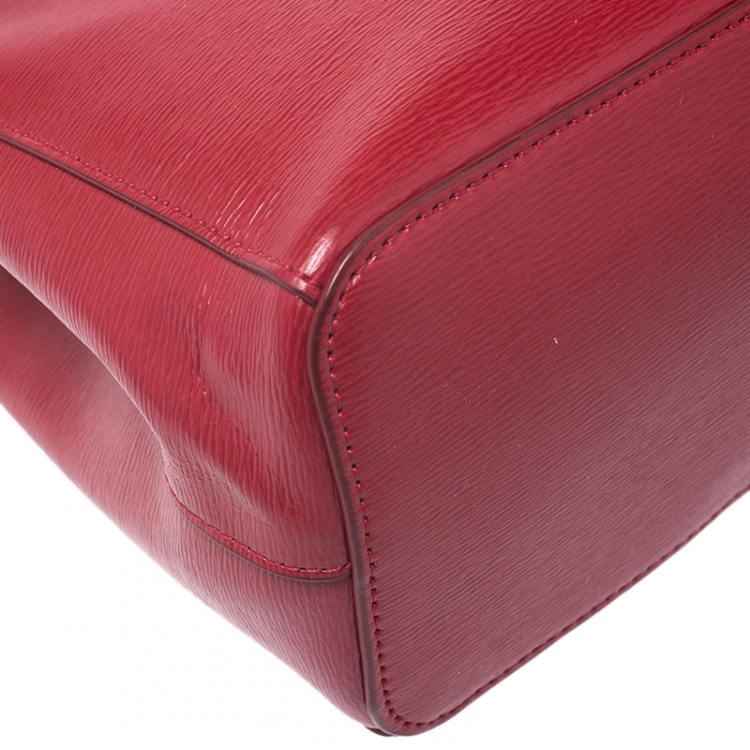 Pre Owned Ralph Lauren Red Leather Tote