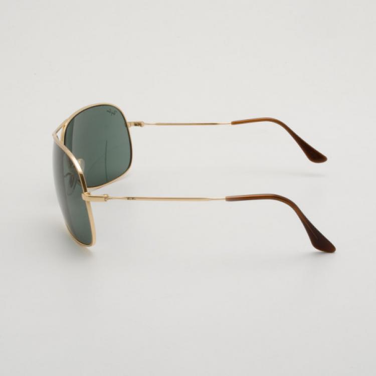 Pre Owned Ray-Ban Gold Rimmed RB 3267 69 Aviators
