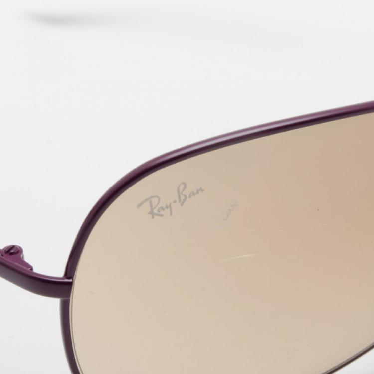 Pre Owned Ray Ban Highstreet Small Aviator Sunglasses