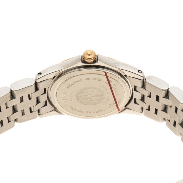 Pre Owned Raymond Weil Mother of Pearl Tango Stainless Steel Women's Wristwatch 22MM