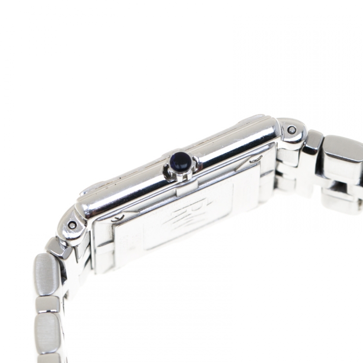 Pre Owned Raymond Weil Mother of Pearl Stainless Steel Diamonds Parsifal  9731 Women's Wristwatch 22 mm