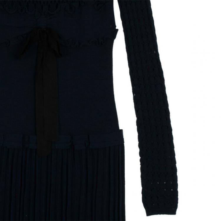 Pre Owned RED Valentino Mixed Knit Dress L