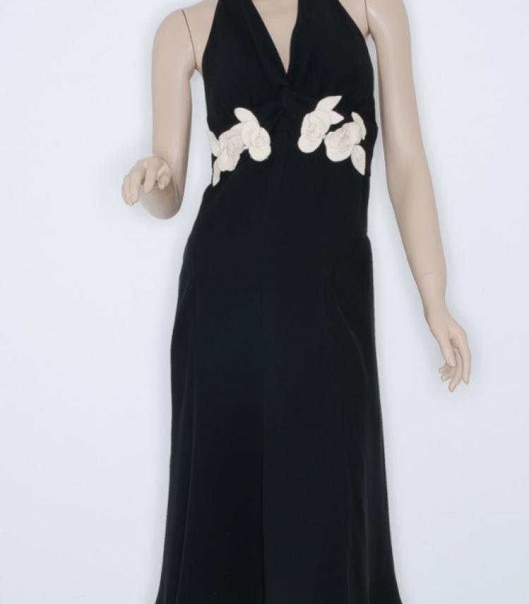 Pre Owned RED Valentino Black Halter Dress 