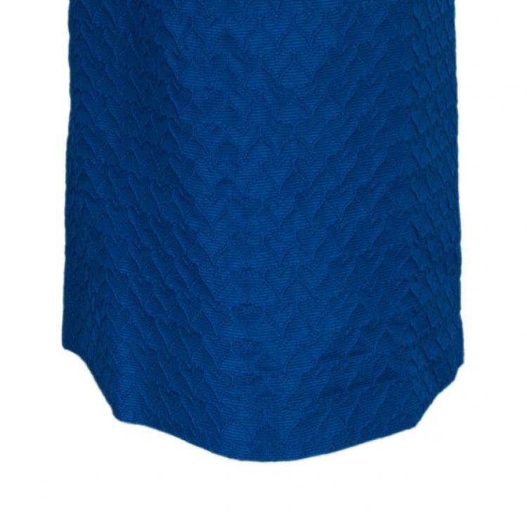 Pre Owned RED Valentino Colorblock Textured Maxi Dress M