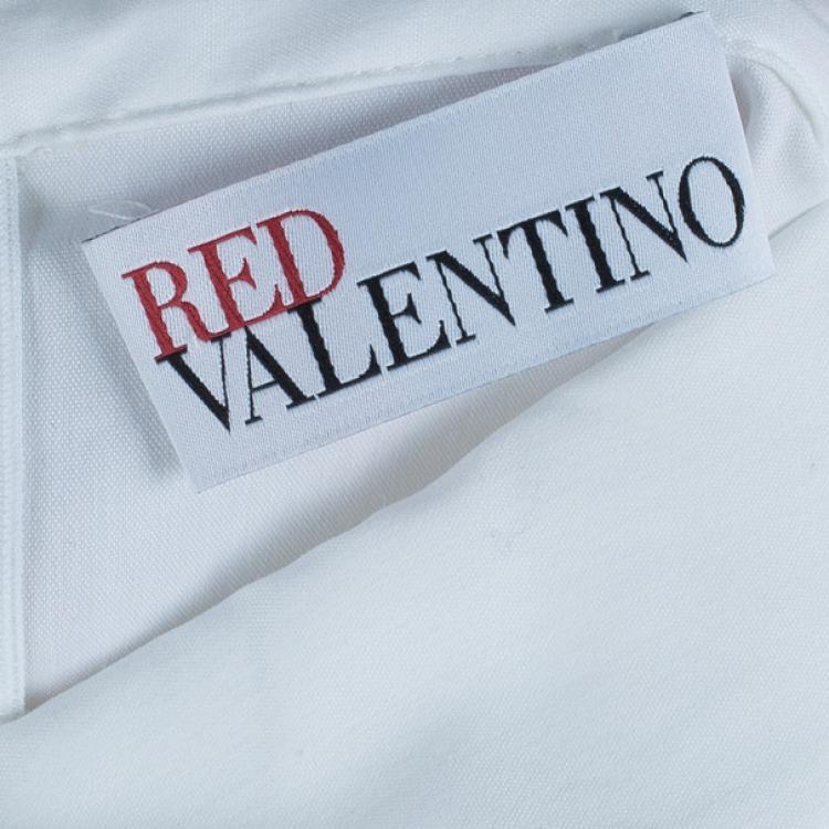 Pre Owned RED Valentino Colorblock Textured Maxi Dress M