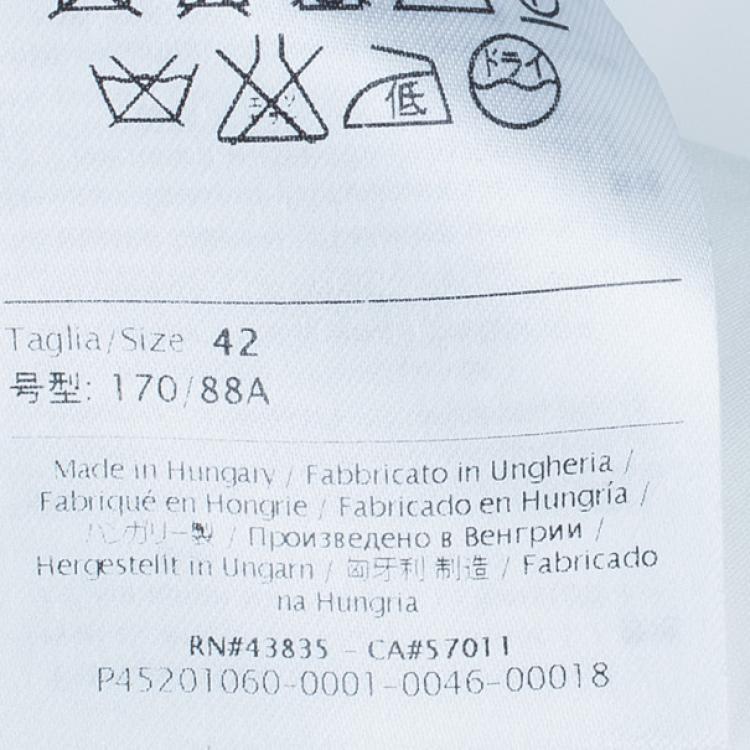 Pre Owned RED Valentino Colorblock Textured Maxi Dress M