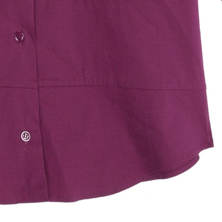 Pre Owned Red Valentino Fuschia Short Sleeve Shirt M