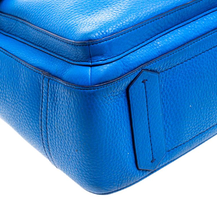 Pre Owned Reed Krakoff Rosewood Blue Leather Boxer Tote