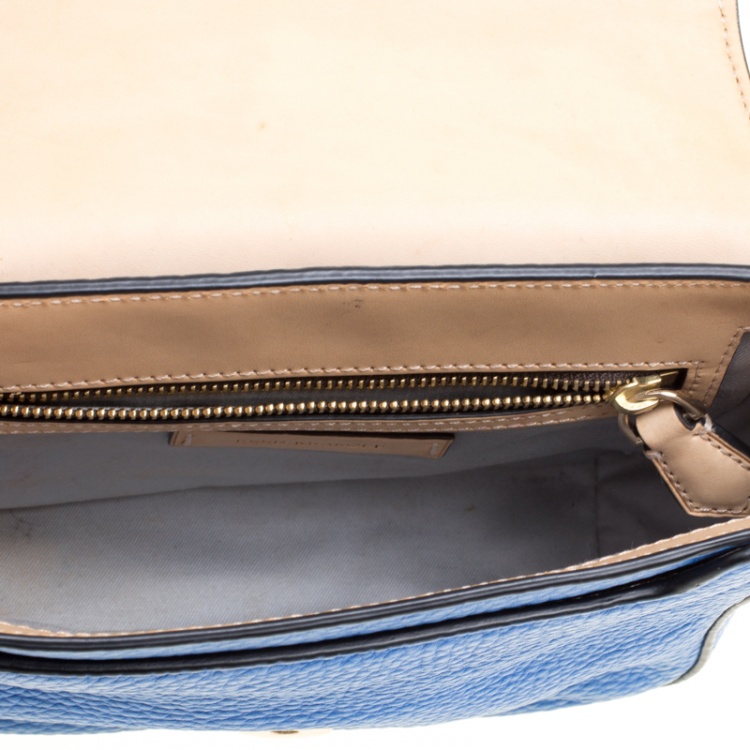 Pre Owned Reed Krakoff Blue Leather Mini Standard Shoulder Bag