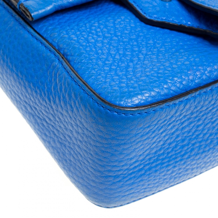 Pre Owned Reed Krakoff Blue Leather Mini Standard Shoulder Bag