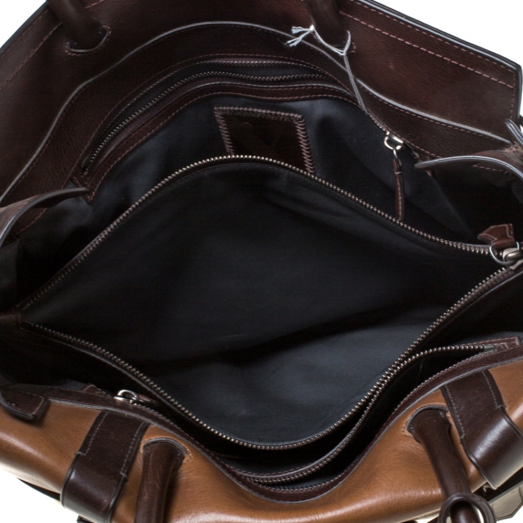 Pre Owned Reed Krakoff Multicolor Leather Gator Boxer II Duffle Bag