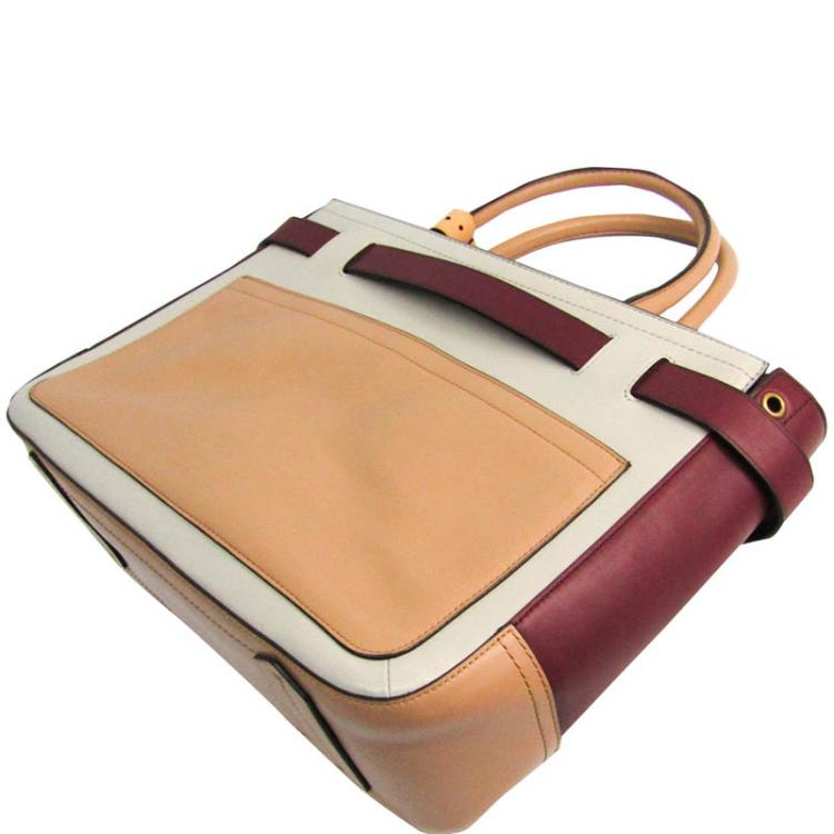 Pre Owned Reed Krakoff Multicolor Leather Gator Boxer II Duffle Bag