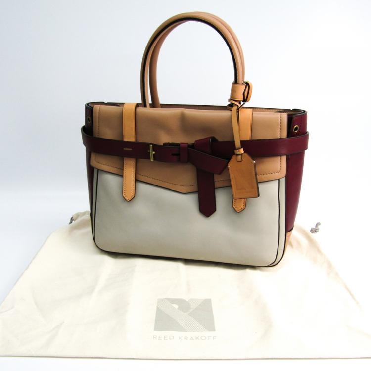 Pre Owned Reed Krakoff Multicolor Leather Gator Boxer II Duffle Bag