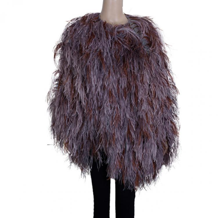 Pre Owned Reem Acra Luxe Fur Stole L
