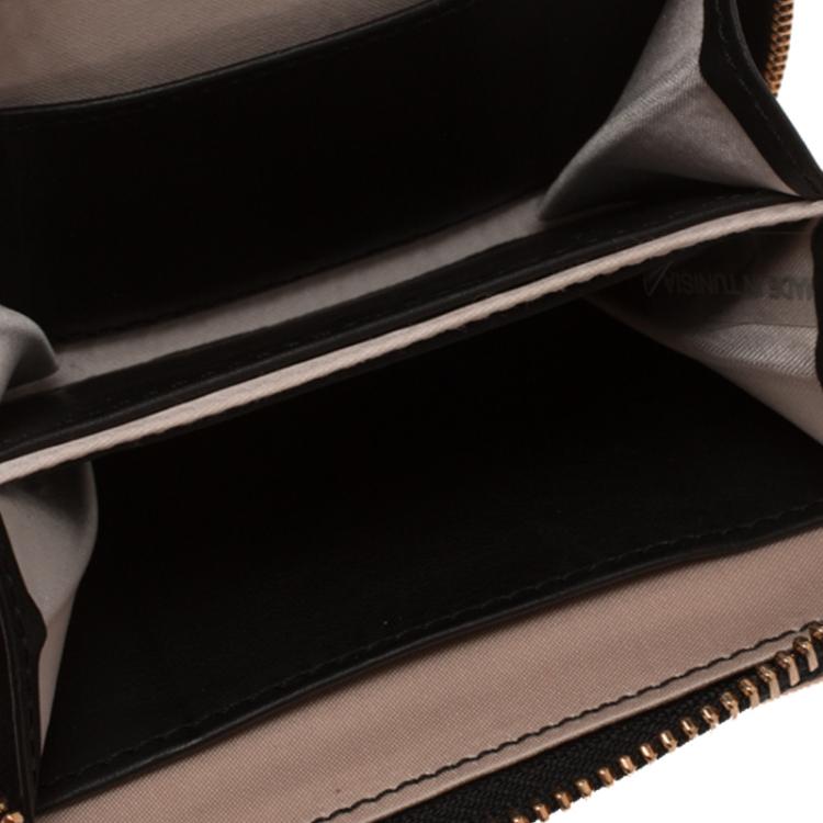 Pre Owned Repetto Black Leather Plie Wallet