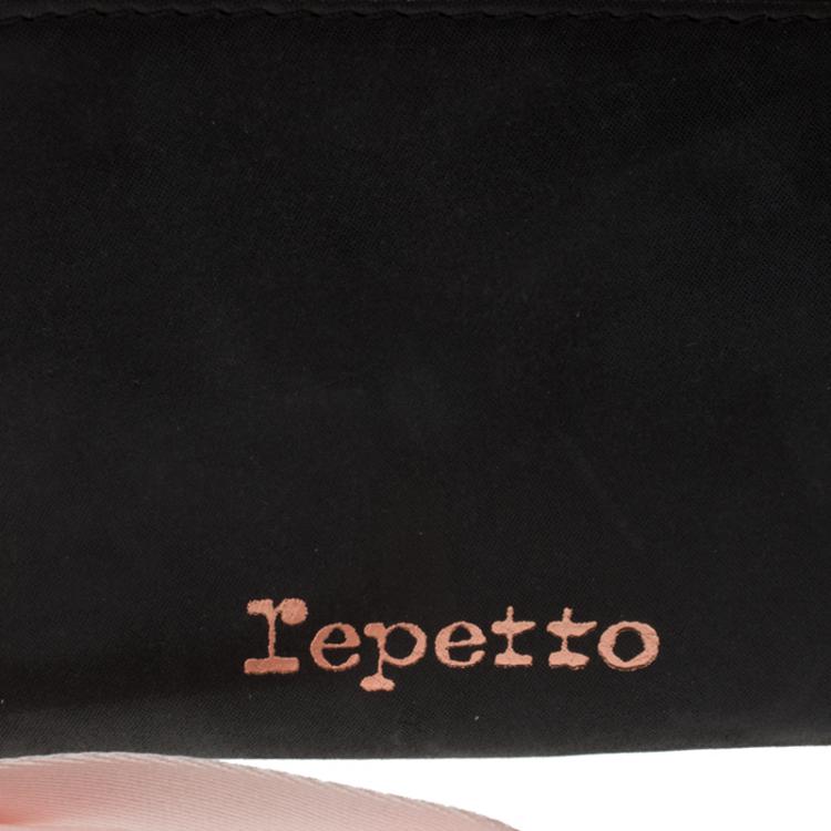 Pre Owned Repetto Black Leather Plie Wallet