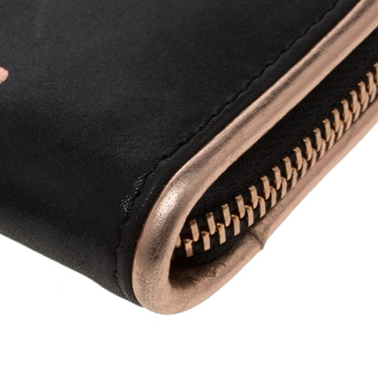 Pre Owned Repetto Black Leather Plie Wallet