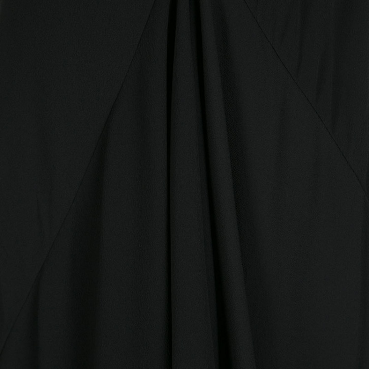Pre Owned Rick Owens Anthem Black V Neck Sleeveless Asymmetric Tunic S