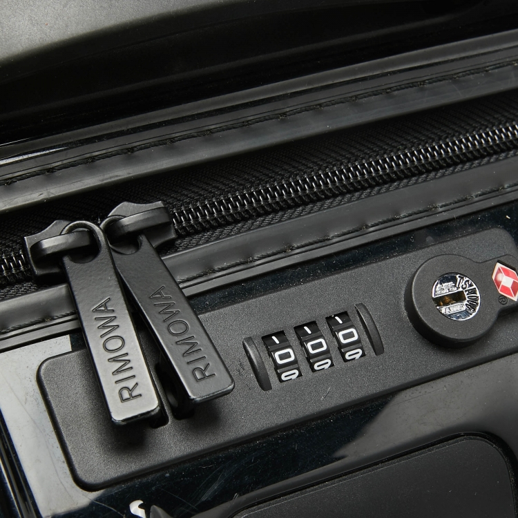 Pre Owned Rimowa Black Polycarbonate Essential Cabin Luggage 45