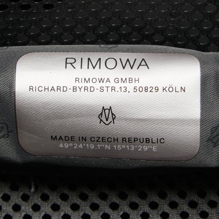 Pre Owned Rimowa Black Polycarbonate Essential Cabin Luggage 45