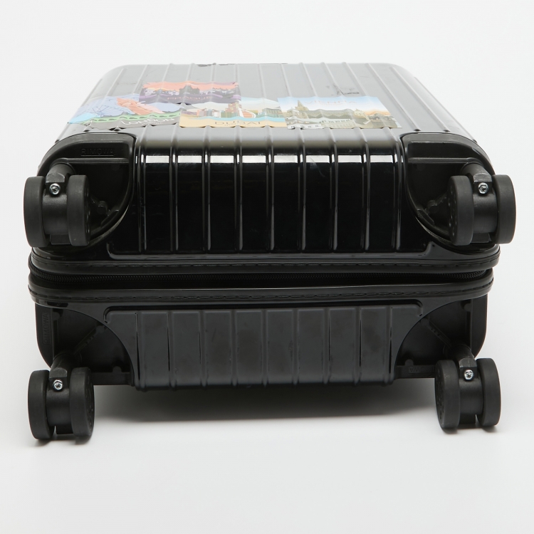 Pre Owned Rimowa Black Polycarbonate Essential Cabin Luggage 45