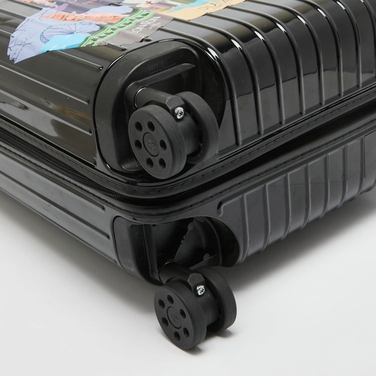 Pre Owned Rimowa Black Polycarbonate Essential Cabin Luggage 45