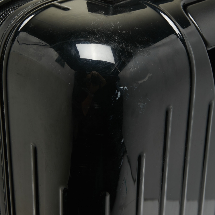 Pre Owned Rimowa Black Polycarbonate Essential Cabin Luggage 45