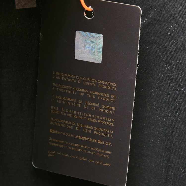 Pre Owned Roberto Cavalli Gym Metallic Gold Snakeskin Patterned Sequin Sweatshirt Jogger Set M/L