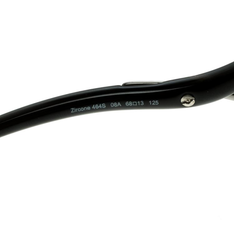 Pre Owned Roberto Cavalli Black/Gun Metal 464S Zircone Sunglasses