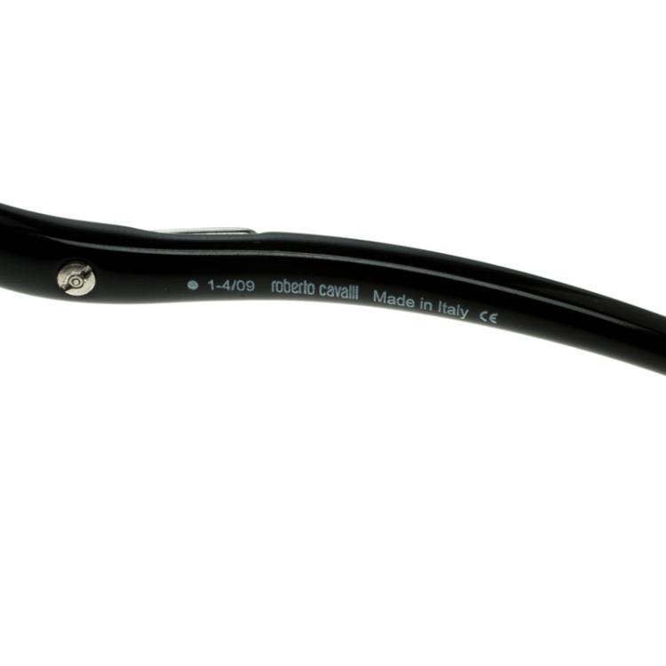 Pre Owned Roberto Cavalli Black/Gun Metal 464S Zircone Sunglasses