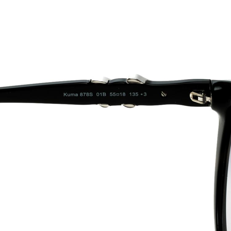 Pre Owned Roberto Cavalli Black Kuma 878S Cateye Sunglasses