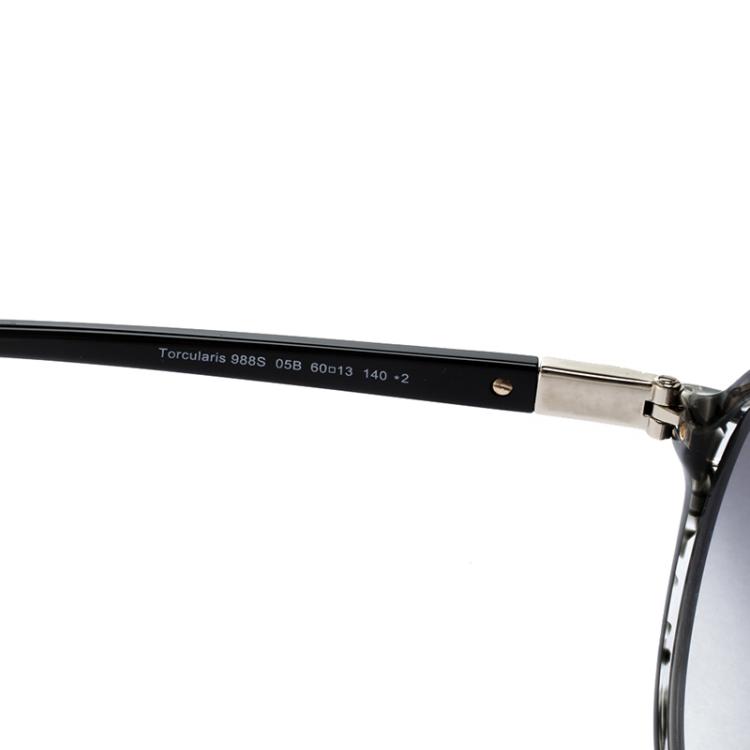 Pre Owned Roberto Cavalli Dark Grey 88S Torcularis Aviator Sunglasses