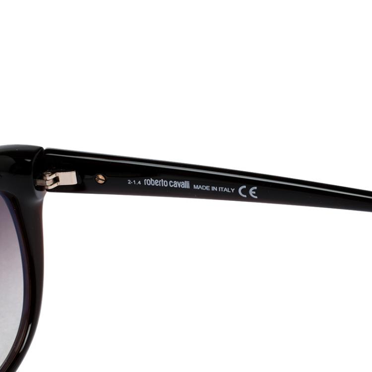 Pre Owned Roberto Cavalli Brown 789S Mirror Acubens Cat Eye Sunglasses