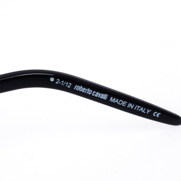 Pre Owned Roberto Cavalli Black Mughetto Oversized Womens Sunglasses