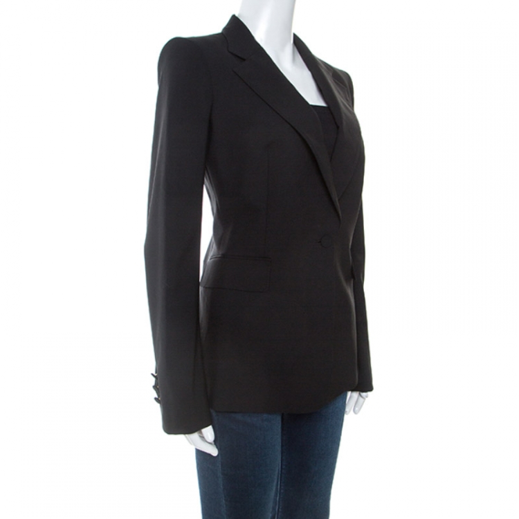 Pre Owned Roberto Cavalli Black Wool Tailored Blazer M