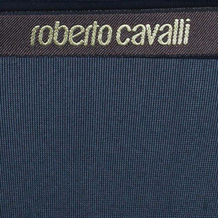 Pre Owned Roberto Cavalli Floral Printed Silk Maxi Skirt S