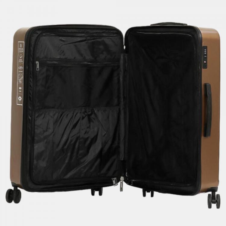 Pre Owned Roberto Cavalli Brown Lightweight Spinner Suitcase Set