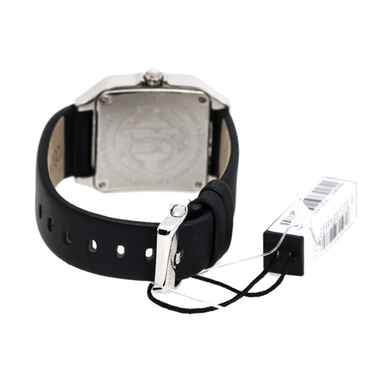 Pre Owned Roberto Cavalli White MOP Stainless Steel Venom Women's Wristwatch 33 mm